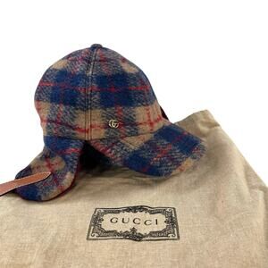 Gucci Checkered Flight Cap